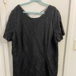 Joe Fresh Black Lace Shift Dress